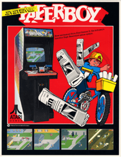 Paperboy (1984) gameplay screenshot
